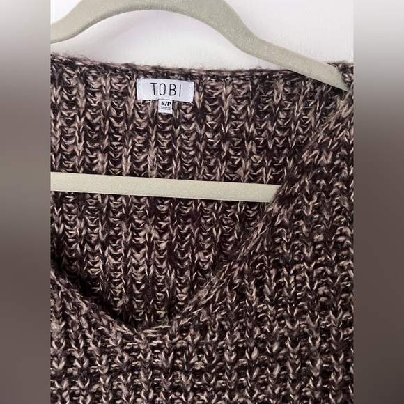 Brown Chunky Oversized Sweater, size S/P - Picture 2 of 3